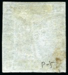 Stamp of Mauritius » 1859 Lapirot Issue » Intermediate Impressions (SG 38) 1859 Lapirot 2d blue, intermediate impression, used with almost complete oval bars cancel, position 5