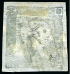 Stamp of Mauritius » 1859 Lapirot Issue » Intermediate Impressions (SG 38) 1859 Lapirot 2d blue, intermediate impression, used with oval bars cancel, position 10