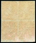 Stamp of Mauritius » Later Issues 1858-62 Britannia: 6d vermilion, imperf., bottom marginal block of four, unused with part original gum