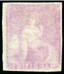 Stamp of Mauritius » Later Issues 1858-62 Britannia: (9d) dull magenta, imperf., used with central '14' target cancel