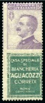 Stamp of Italy 1924-25, Francobolli Pubblicitari, serie completa di 21 valori, con gomma integra;