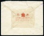 Stamp of Persia » Censored Mail 1917 Persia Censored Mail: An envelope franked with