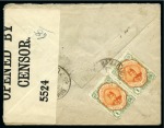 Stamp of Persia » Censored Mail 1918 Persia Censored Mail: An envelope franked with
