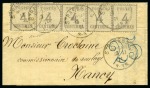 Stamp of France » Alsace-Lorraine 1871, Lettre du 13 Novembre de Strasbourg pour Nancy, taxée