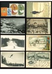 Stamp of Olympics » Collections & Miscellaneous Lots 1913-55, WINTER GAMES: Small group with VIGNETTES and picture postcards