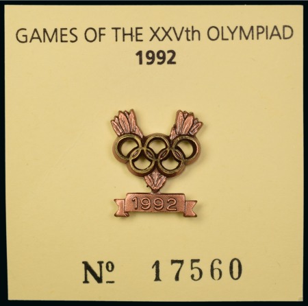 Stamp of Olympics » 1992 Barcelona 1992 Barcelona bronze medal winners pin by Bertoni