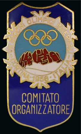 Stamp of Olympics » 1956 Cortina d'Ampezzo 1956 Cortina Organising Committee participation badge