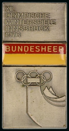 Stamp of Olympics » 1976 Innsbruck 1976 Innsbruck "BUNDESHEER" participation badge, fine