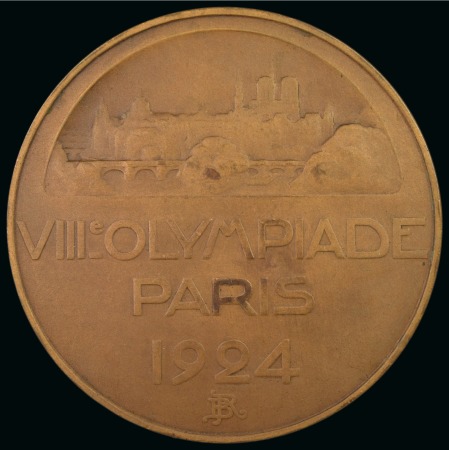 Stamp of Olympics » 1924 Paris » Memorabilia 1924 Paris participation medal, minor discolouration
