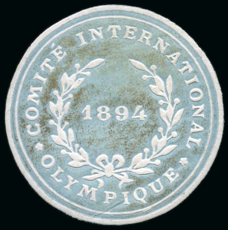 Stamp of Olympics » Pierre de Coubertin and the IOC 1894 Comité International Olympique (IOC) vignette in