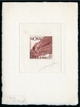 Stamp of Olympics » 1952 Helsinki MONACO: 1952 Helsinki Olympics group of 8 die proofs, all signed by the engravers