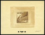 Stamp of Olympics » 1952 Helsinki MONACO: 1952 Helsinki Olympics group of 8 die proofs, all signed by the engravers