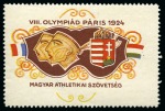 Stamp of Olympics » Collections & Miscellaneous Lots 1924-1984, Small collection of Olympic vignettes/cinderellas incl. Hungarian 1924 Paris vignette mint nh