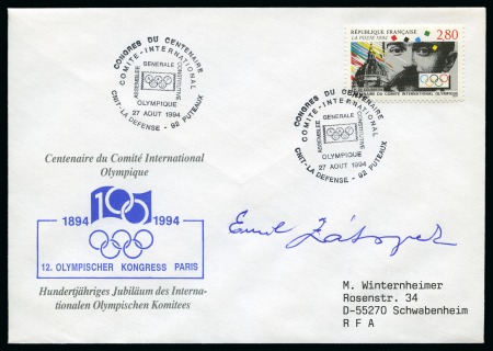 Stamp of Olympics » Autographs AUTOGRAPHS: 1936-94, Group of covers & cards with Olympic participants' autographs (17)