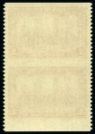 Stamp of Canada 1937-38 $1 Violet 'Chateau de Ramezay' mint nh lower marginal vertical pair error IMPERFORATE HORIZONTALLY