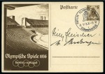 Stamp of Olympics » Collections & Miscellaneous Lots 1896-1952, Collection of Olympic stamps, covers and postcards in a medium size box