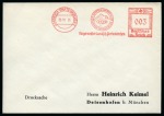 Stamp of Olympics » 1936 Garmisch-Partenkirchen 1936 Garmisch-Partenkirchen Olympics 3pf machine frank on an envelope