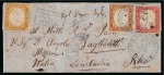 Stamp of Egypt » Italian Post Offices » Alexandria 1863 (12.5) Entire letter to Lombardy franked Sardinia 1855-63 10c. bistre-yellow, 10c. bistre-brown and 40c. rose-carmine