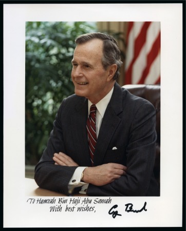 Stamp of Olympics » 2002 Salt Lake City 2002 Salt Lake City White House presentation folder promoting the Games on behalf of the Bid Committee with signed photo of President George Bush 