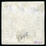 Stamp of German States » Saxony 1850 3pf Brick Red with large even margins showing cutting lines of the Saxon system on two sides, used