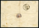 Stamp of Austria » Austrian Levant CRETE: 1868 Lettersheet from the Austrian office in Candia to Syros with 1867 10s tied by Candia cds with "PP" hs adjacent, ms "20" and Greece Large Hermes Head