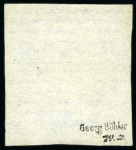 Stamp of Mauritius » 1859 Dardenne Issue (SG 41-44) 1859 Dardenne 2d. blue, position 5 showing "feather" flaw below "TWO", used with fine to good margins