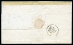 Stamp of Mauritius » Pre-Stamp & Stampless Postal History 1829 (Mar 12) Wrapper from Port Louis to France with "MAURITIUS / POST OFFICE" hs