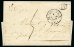 Stamp of Mauritius » Pre-Stamp & Stampless Postal History 1830 (Sep 11) Entire from Mauritius with sender's cachet "REY FRERES. / MAURICE" on reverse, sent to France with oval "1D."