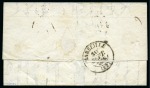 Stamp of Mauritius » Pre-Stamp & Stampless Postal History 1838 (May 8) Lettersheet from St. Denis to France with "L'AGENT / FRANCAIS / MAURICE" forwarding agents cachet