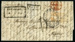 Stamp of Mauritius » Pre-Stamp & Stampless Postal History 1853 (Nov 15) Entire from Souillac to France with Souillac boxed ds
