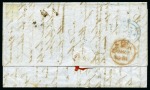 Stamp of Mauritius » Pre-Stamp & Stampless Postal History 1850 (Dec 13) Entire from Mahébourg to England
