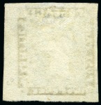 Stamp of Mauritius » 1848-59 Post Paid Issue » Worn Impressions (SG 16-22) 1855-58 Post Paid 2d. blue, position 6, used marginal example