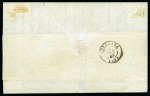 Stamp of Mauritius » 1848-59 Post Paid Issue » Earliest Impressions (SG 3-5) THE UNIQUE EARLIEST IMPRESSION 'PENOE' ON COVER