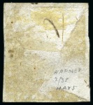 Stamp of Mauritius » 1848-59 Post Paid Issue » Early Impressions (SG 6-9) 1853-55 Post Paid 1d vermilion, position 3, used with "14" numeral of Plaine Magnan