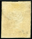 Stamp of Mauritius » 1848-59 Post Paid Issue » Intermediate Impressions (SG 10-15) 1854-57 1d. vermilion, position 6, complete to large margins, used with target hs