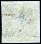 Stamp of Mauritius » 1859 Lapirot Issue » Early Impressions (SG 36-37) 1859 Lapirot 2d. blue, position 5, used