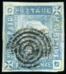 Stamp of Mauritius » 1859 Lapirot Issue » Intermediate Impressions (SG 38) 1859 Lapirot 2d. blue, complete plate reconstruction 