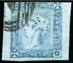 Stamp of Mauritius » 1859 Lapirot Issue » Intermediate Impressions (SG 38) 1859 Lapirot 2d. blue, complete plate reconstruction 