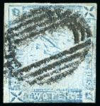 Stamp of Mauritius » 1859 Lapirot Issue » Worn Impressions (SG 39) 1859 Lapirot 2d. blue, complete plate reconstruction