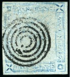 Stamp of Mauritius » 1859 Lapirot Issue » Worn Impressions (SG 39) 1859 Lapirot 2d. blue, complete plate reconstruction