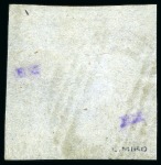 Stamp of Mauritius » 1859 Lapirot Issue » Worn Impressions (SG 39) 1859 Lapirot 2d. blue, complete plate reconstruction