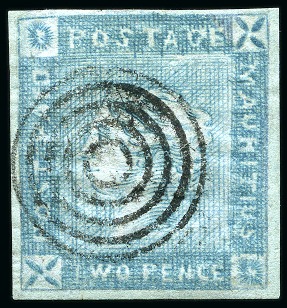 Stamp of Mauritius » 1859 Lapirot Issue » Worn Impressions (SG 39) 1859 Lapirot 2d. intermediate and worn impressions, four examples