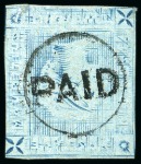 Stamp of Mauritius » 1859 Lapirot Issue » Worn Impressions (SG 39) 1859 Lapirot 2d. blue on bluish, partial plate reconstruction of 11 stamps