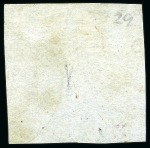 Stamp of Mauritius » 1859 Lapirot Issue » Worn Impressions (SG 39) 1859 Lapirot 2d. blue on bluish, partial plate reconstruction of 11 stamps