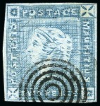 Stamp of Mauritius » 1859 Lapirot Issue » Intermediate Impressions (SG 38) 1859 Lapirot 2d. blue, partial plate reconstruction of 10