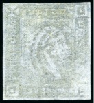 Stamp of Mauritius » 1859 Lapirot Issue » Intermediate Impressions (SG 38) 1859 Lapirot 2d. blue, partial plate reconstruction of 10