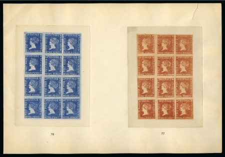 Stamp of Mauritius » 1859 Sherwin Issue (SG 40) 1900 Sherwin colored autotype illustrations of the 1d vermilion and 2d plates 