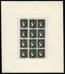 Stamp of Mauritius » 1859 Sherwin Issue (SG 40) 1911 Sherwin REPRINTS made after the plates were presented to the Royal Philatelic Society, London, and defaced, including 1d and 2d sheets of 12 in and backsides of the plates 