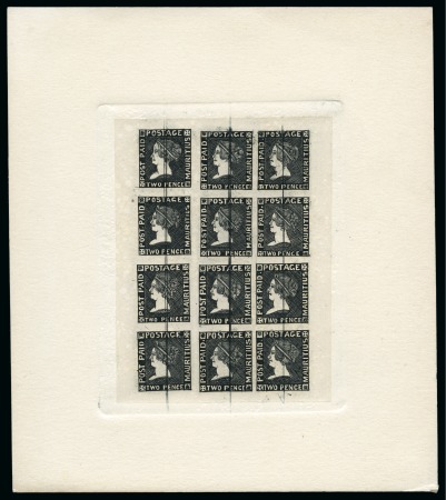 Stamp of Mauritius » 1859 Sherwin Issue (SG 40) 1911 Sherwin REPRINTS made after the plates were presented to the Royal Philatelic Society, London, and defaced, including 1d and 2d sheets of 12 in and backsides of the plates 