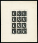 Stamp of Mauritius » 1859 Sherwin Issue (SG 40) 1911 Sherwin REPRINTS made after the plates were presented to the Royal Philatelic Society, London, and defaced, including 1d and 2d sheets of 12 in and backsides of the plates 